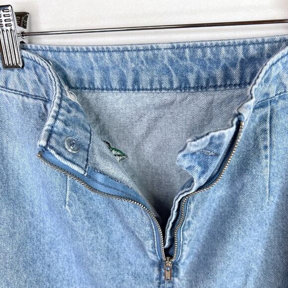 H&M Coachella Collection Floral Embroidered Denim Mini Skirt 4 - Picture 6 of 8